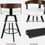 Artiss Bar Stools Set of 3 Swivel Counter Height Barstools with Bentwood Backrest PU Leather White