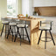 Artiss Bar Stools Set of 4 Swivel Kitchen Chair Metal Counter Beige Leather