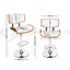 Artiss Bar Stools X3 Kitchen Counter Chair Gas Lift Swivel PU Cherry White