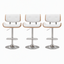 Artiss Bar Stools X3 Kitchen Counter Chair Gas Lift Swivel PU Cherry White