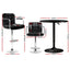 Artiss Bar Table and Stools Set Dining Desk Kitchen Chairs Cafe Pub