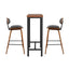 Artiss Bar Table and Stools Set Dining Desk Kitchen Chairs Cafe Pub