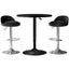 Artiss Bar Table and Stools Set Dining Desk Kitchen Chairs Cafe Pub