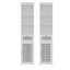 Artiss Bathroom Cabinet Storage X2 White Rattan 161cm