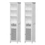 Artiss Bathroom Cabinet Storage X2 White Rattan 161cm