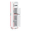 Artiss Bathroom Storage Cabinet 3-Tier Slim Toilet Paper Holder Organizer White