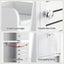 Artiss Bathroom Storage Cabinet 3-Tier Slim Toilet Paper Holder Organizer White