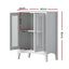 Artiss Bathroom Storage Cabinet 80cm Buffet Sideboard Floor Cupboard Toilet Glass White