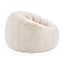 Artiss Bean Bag Chair Cover (No Filler) Soft Faux Fur Beanbag Cover Large Round Stuffed Animal Storage Bean Bag Cover Washable Lazy Sofa Cover for Adults Kids Teens, Beige