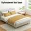 Artiss Bed Frame Double Size Beige ZORA