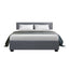 Artiss Bed Frame Double Size Gas Lift Grey NINO