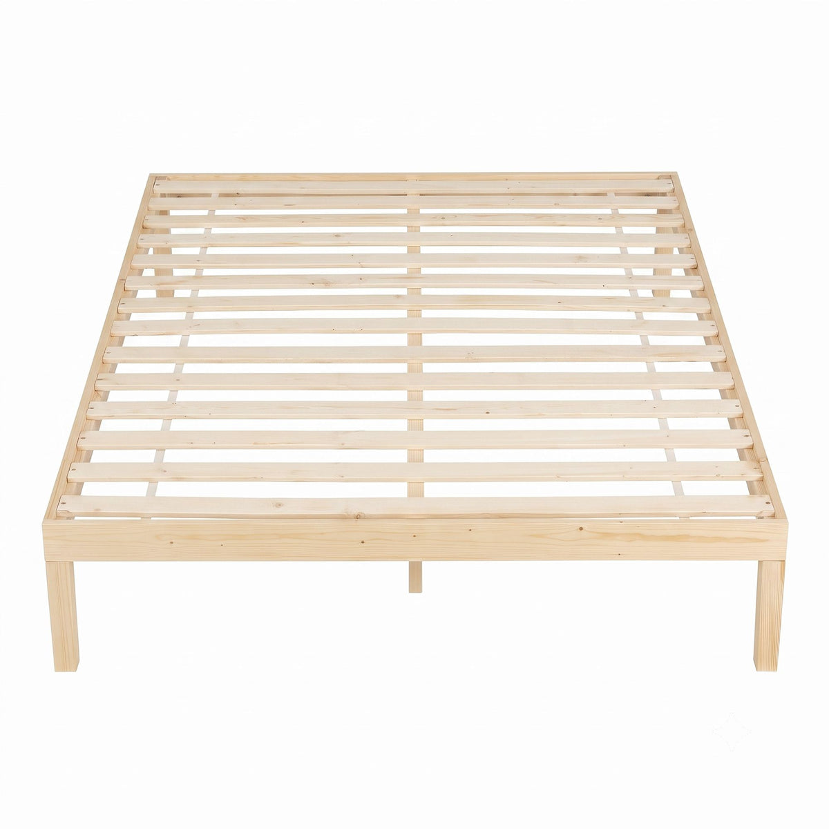 Artiss Bed Frame Double Size Wooden Base Mattress Platform Timber Pine BRUNO