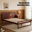 Artiss Bed Frame Double Size Wooden Walnut WITTON