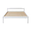 Artiss Bed Frame Double Size Wooden White LEXI