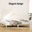 Artiss Bed Frame Double Size Wooden White SOFIE