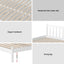 Artiss Bed Frame Double Size Wooden White SOFIE