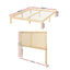 Artiss Bed Frame Double Size with Rattan Headboard Wooden Bed Base BRUNO