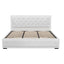 Artiss Bed Frame King Size Gas Lift White TIYO