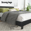 Artiss Bed Frame Queen Size Charcoal NEO