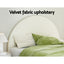 Artiss Bed Frame Queen Size Velvet Cream ELLA