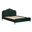 Artiss Bed Frame Queen Size Velvet Dark Green OLAN