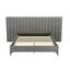 Artiss Bed Frame Queen Size Velvet Grey LOTT