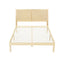 Artiss Bed Frame Queen Size with Rattan Headboard Wooden Bed Base BRUNO