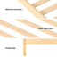 Artiss Bed Frame Single Size Rattan Wooden RITA