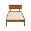 Artiss Bed Frame Single Size Wooden Bed Base Walnut SPLAY