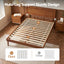 Artiss Bed Frame Single Size Wooden Bed Base Walnut SPLAY