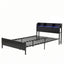 Artiss Bed Frame Single Size with Storage Shelf Headboard Charging Station GRID