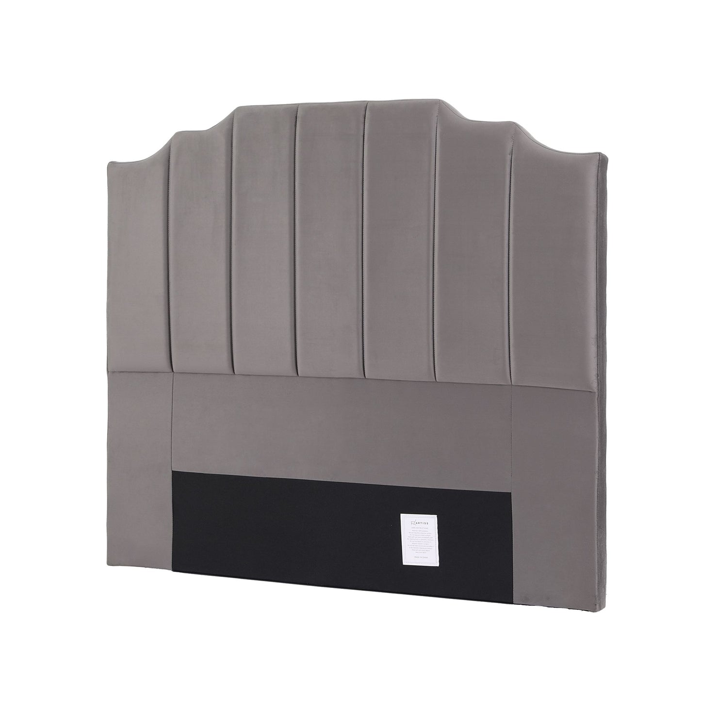 Artiss Bed Head Headboard Double Velvet 138CM - Grey