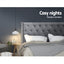 Artiss Bed Head Headboard King Size Fabric - LUCA Grey