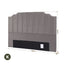 Artiss Bed Head Headboard King Velvet 183CM - Grey