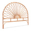Artiss Bed Headboard Queen Bedhead Rattan - MARI Pine
