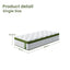 Artiss BedStory Single Bed Frame Mattress Bundle Platform Headboard Medium Firm Hybrid White