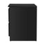 Artiss Bedside Table 2 Drawers - PEPE Black