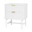 Artiss Bedside Table 2 Drawers - White