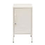 Artiss Bedside Table Metal Cabinet - White