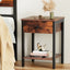Artiss Bedside Table Nightstand 1 Drawer Shelves Walnut