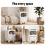 Artiss Bedside Table Storage Drawer Shelf Pine Wood Legs White