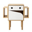 Artiss Bedside Table with Drawer Robot Design for Kids' Room Bedroom Pine