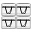 Artiss Blanket Storage Bags 4Pcs 40L PVC Box Clothes Doona Moving Organiser
