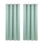 Artiss Blockout Curtains 2X 132x160cm Thermal Insulated Eyelet Drapes Green