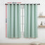 Artiss Blockout Curtains 2X 132x160cm Thermal Insulated Eyelet Drapes Green