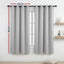 Artiss Blockout Curtains 2X 132x160cm Thermal Insulated Eyelet Drapes Grey