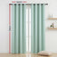 Artiss Blockout Curtains 2X 132x213cm Thermal Insulated Eyelet Drapes Green