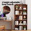 Artiss Bookshelf 5 Tiers Walnut