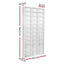 Artiss Bookshelf CD Storage Rack - BERT White