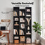 Artiss Bookshelf Display Shelves CD DVD Storage Rack Tall Bookcase Black